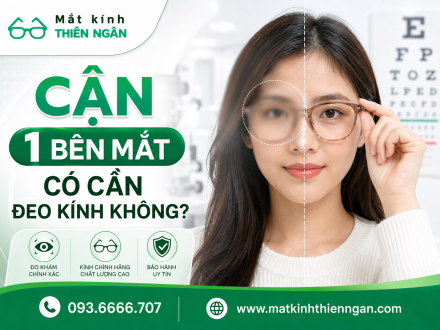 Cận 1 bên mắt có cần đeo kính không?