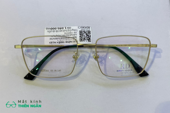 Gọng kính Titanium thương hiệu Rondo - RD5310