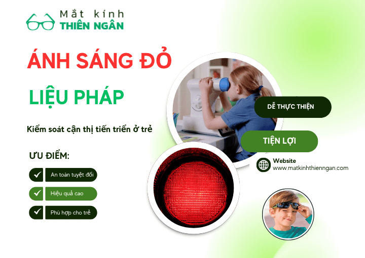Giải pháp giúp kiểm soát cận thị tiến triển ở trẻ - Ánh Sáng Đỏ