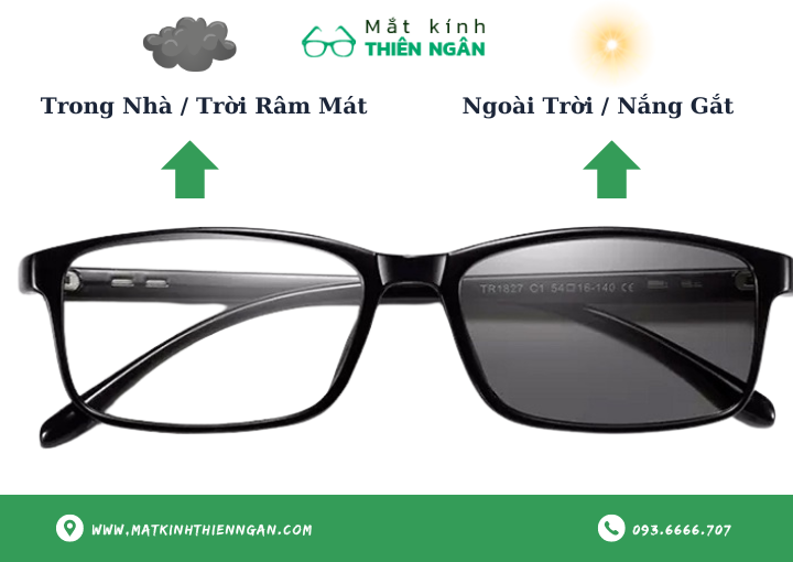 Giá tròng kính cận đổi màu đắt không và loại nào tốt nhất?