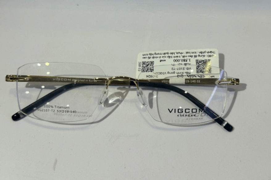 Gọng kính cận VIGCOM, VG2107 Titanium