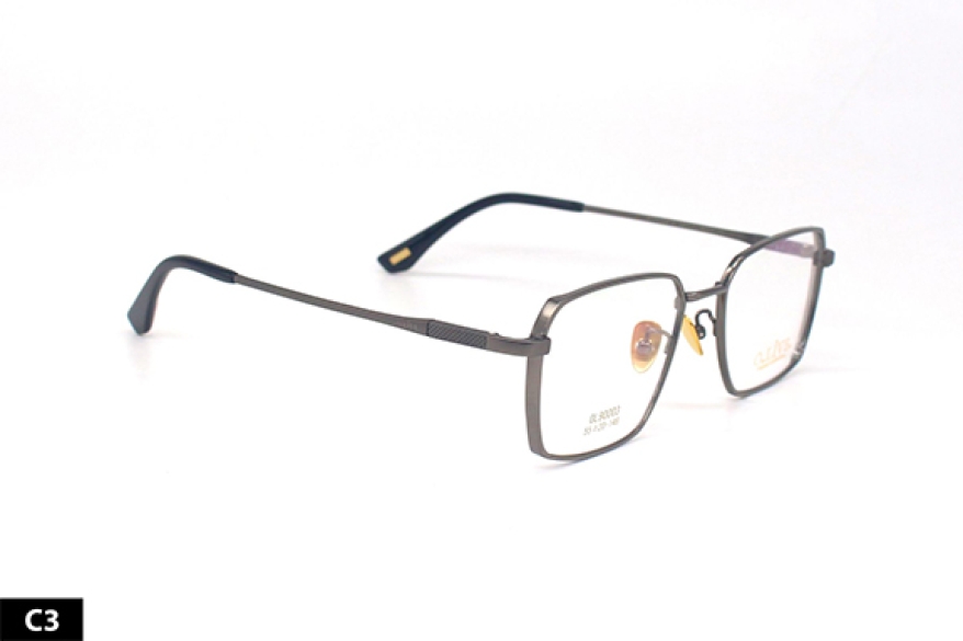 Gọng kính titanium nguyên khối olive 90001